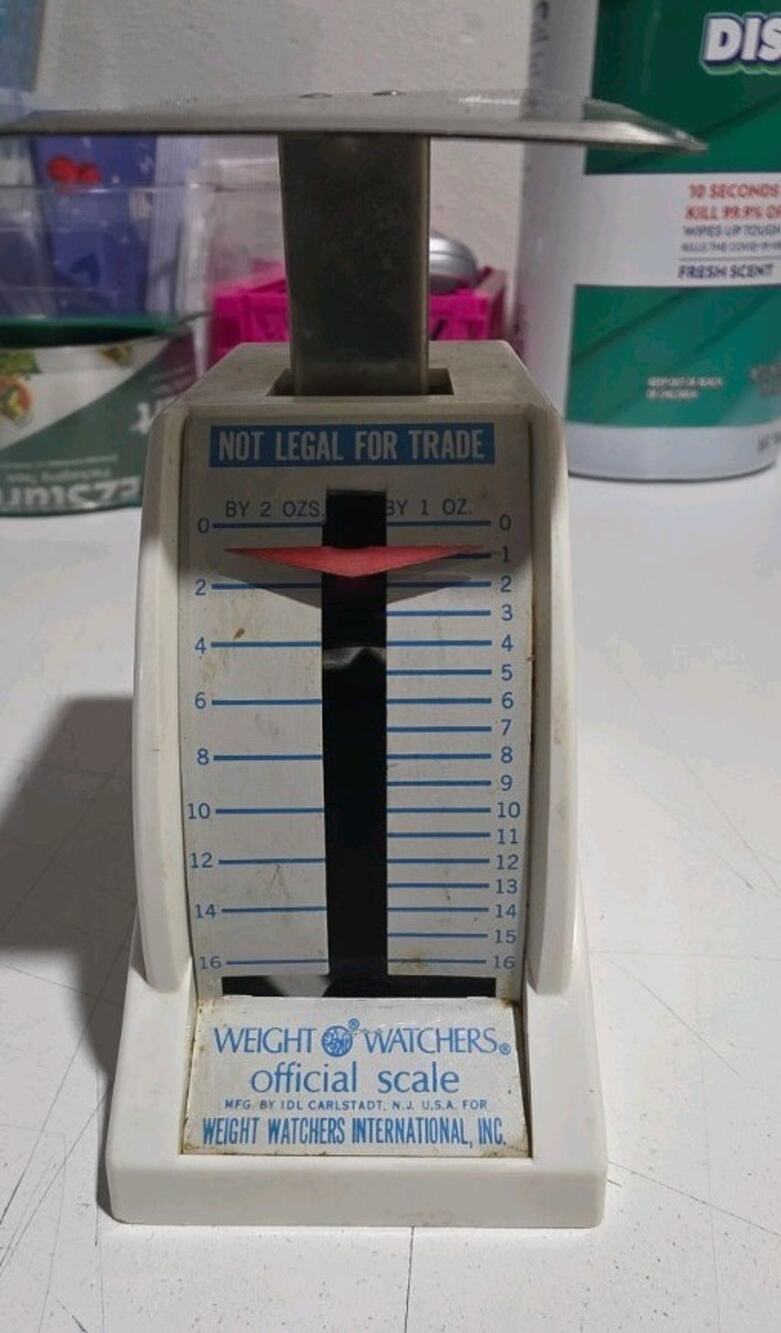 Vintage Official Weight Watchers Mechanical Scale 16 oz Max Weight